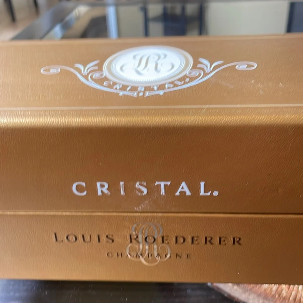 Cristal Empty Champagne Box - Gold